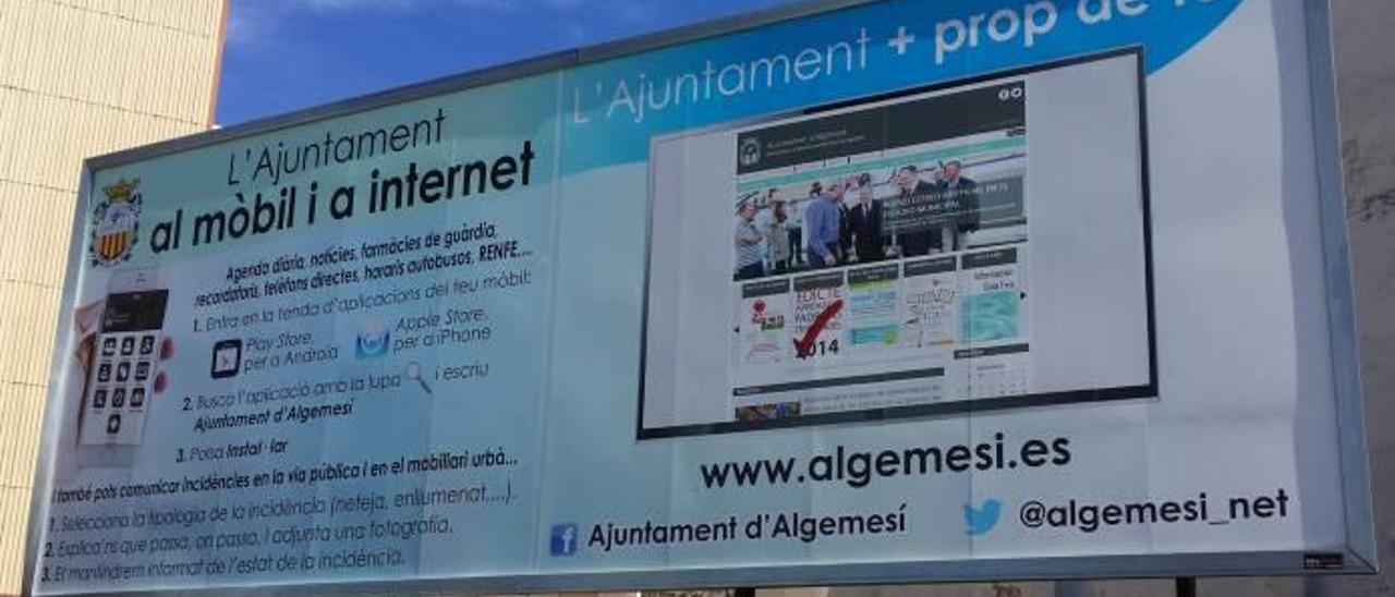 La Junta Electoral obliga a Algemesí a retirar la publicidad institucional