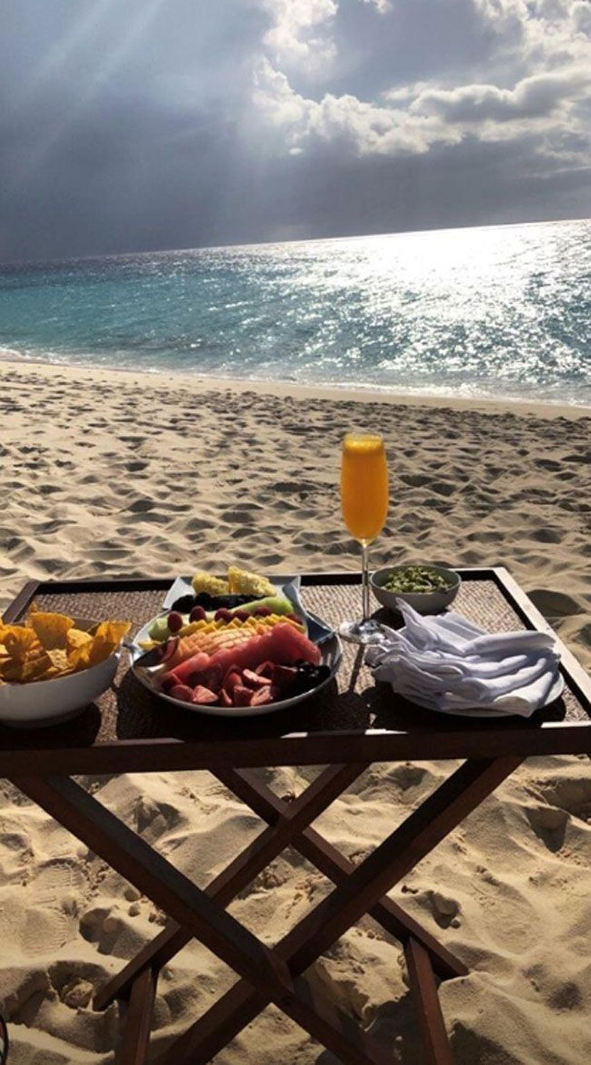 El desayuno de las Kardashian en sus vacaciones