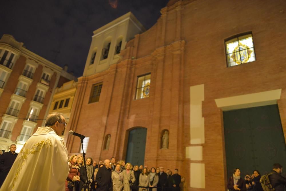 Inauguración de la fachada de la iglesia de Santa María de Cartagena