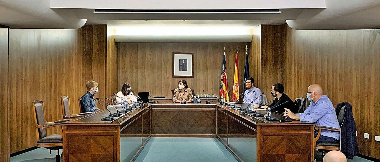 Reunión de la junta de portavoces hace unas semanas, en la que se trató el presupuesto | LEVENTE-EMV