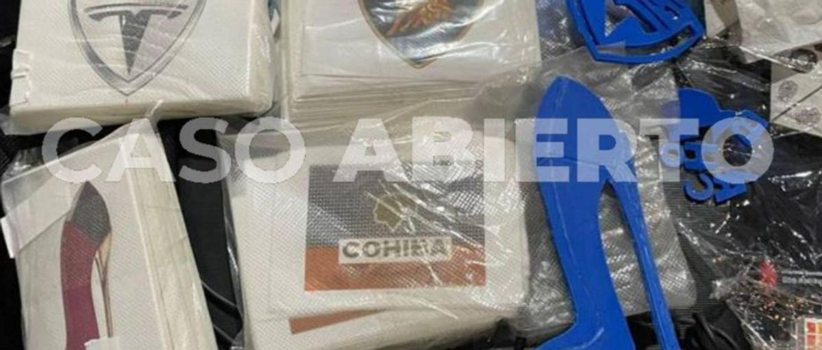 El macrolaboratorio de Cotobade quería “firmar” su cocaína con marcas de lujo