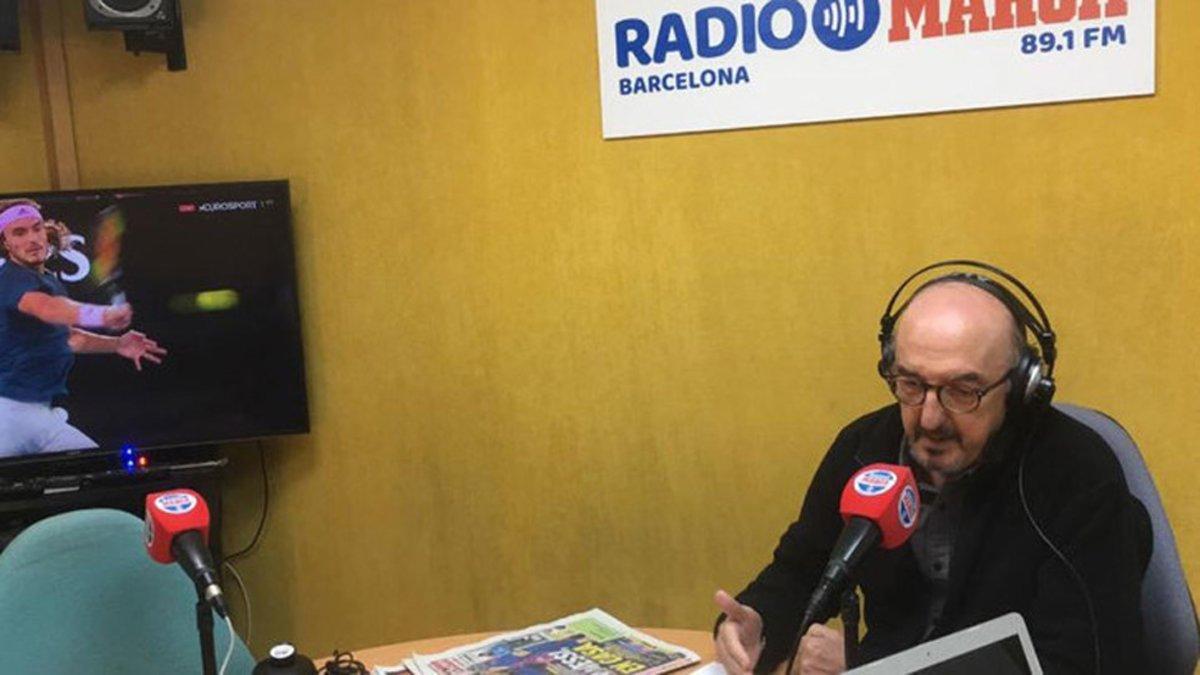 Jaume Roures (Mediapro) durante la entrevista en 'Radio Marca'
