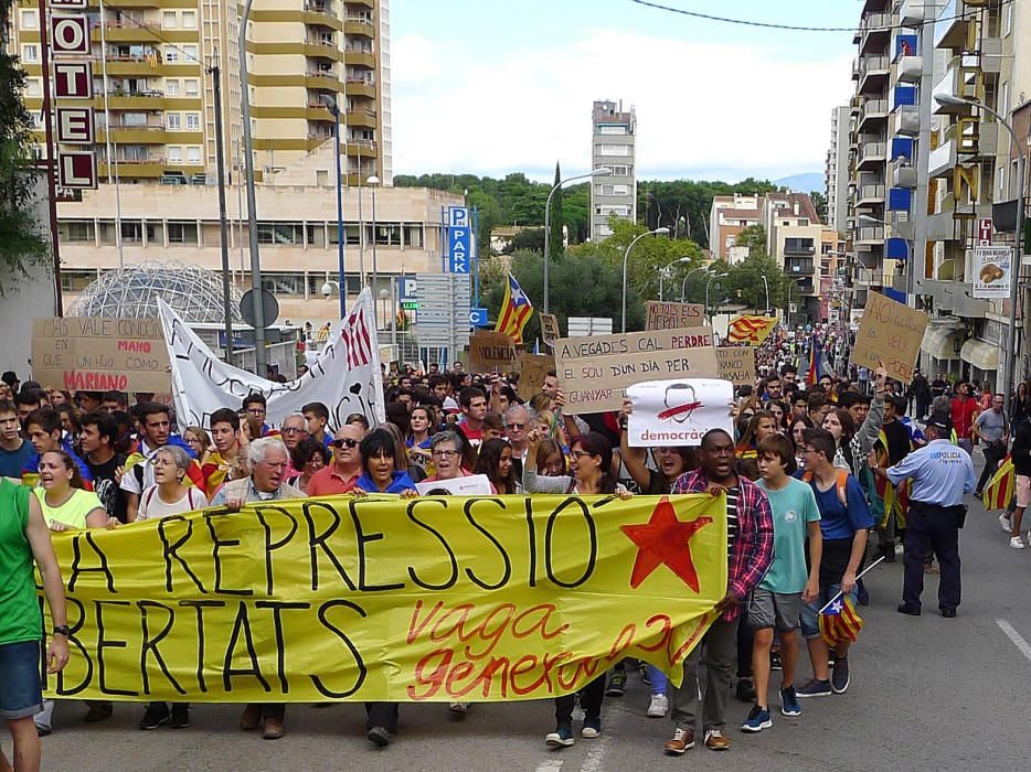 Manifestació a Figueres.