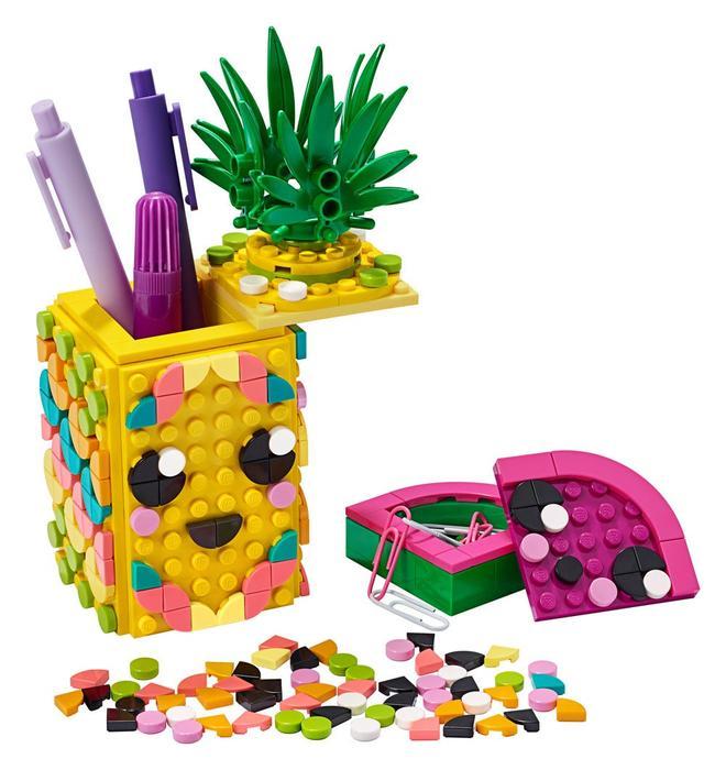 Porta lápices piña DIY de LEGO DOTS