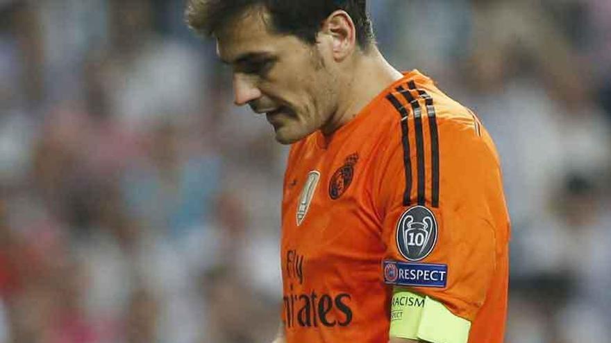Casillas, tras un partido con el Real Madrid.