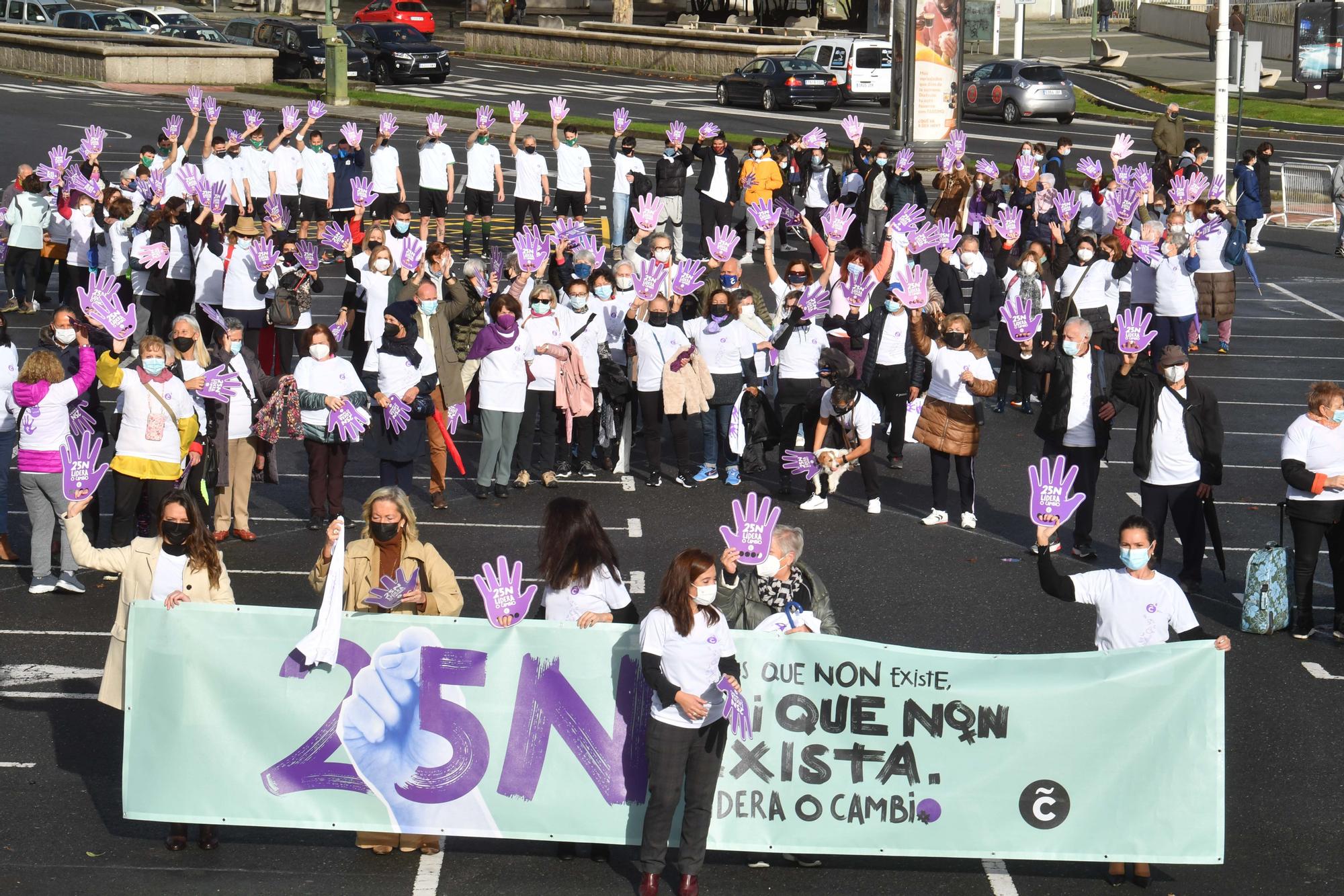 25-N en A Coruña | O deporte di "non" á violencia sobre as mulleres