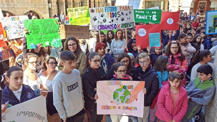 Los jóvenes de Porriño se alzan contra el cambio climático