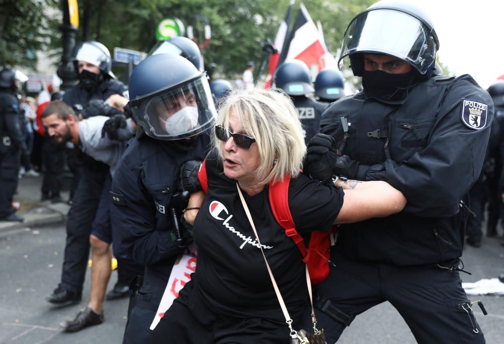 Protesta en Berlín por las medidas anticovid