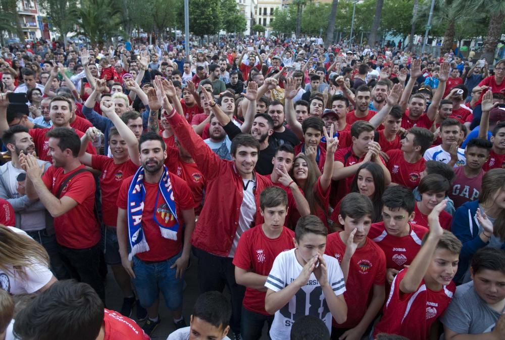 Saguntino. Celebración por el ascenso a 2ªB.