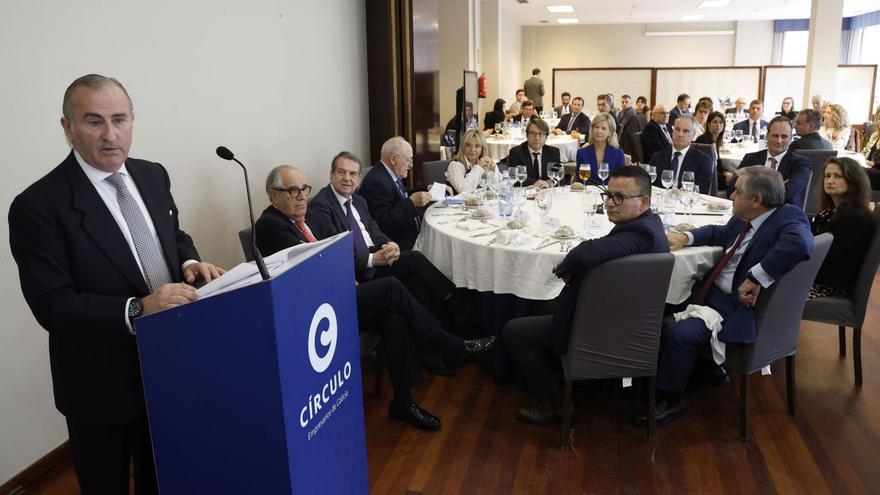 El director general de Sabadell Gallego, Pablo Junceda, ayer en el Círculo de Empresarios. // R. Grobas Grobas