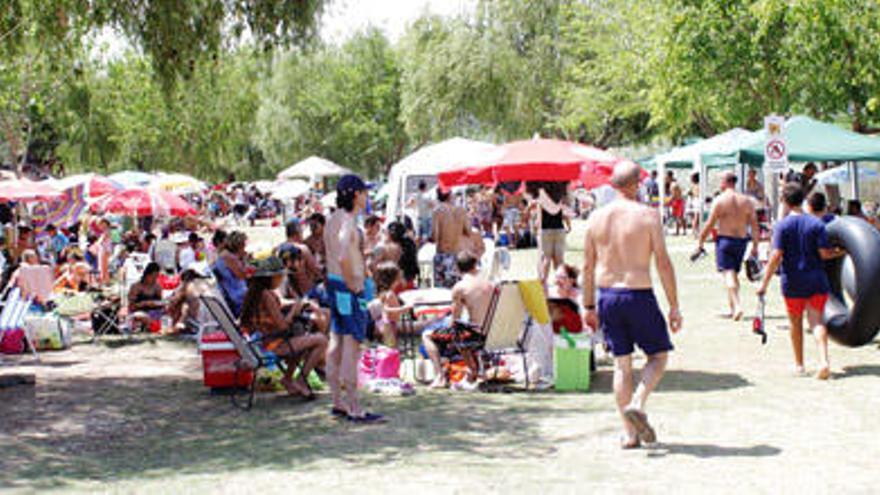 La playa interior de Antella.