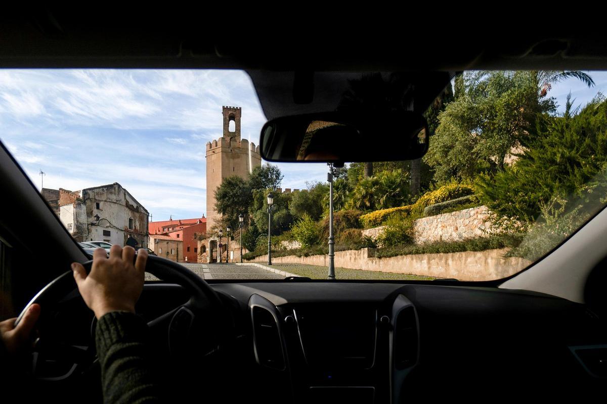Un conductor en Badajoz.