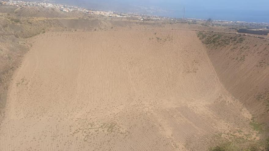 Estado actual del vertedero Las Rosas, en Güímar.