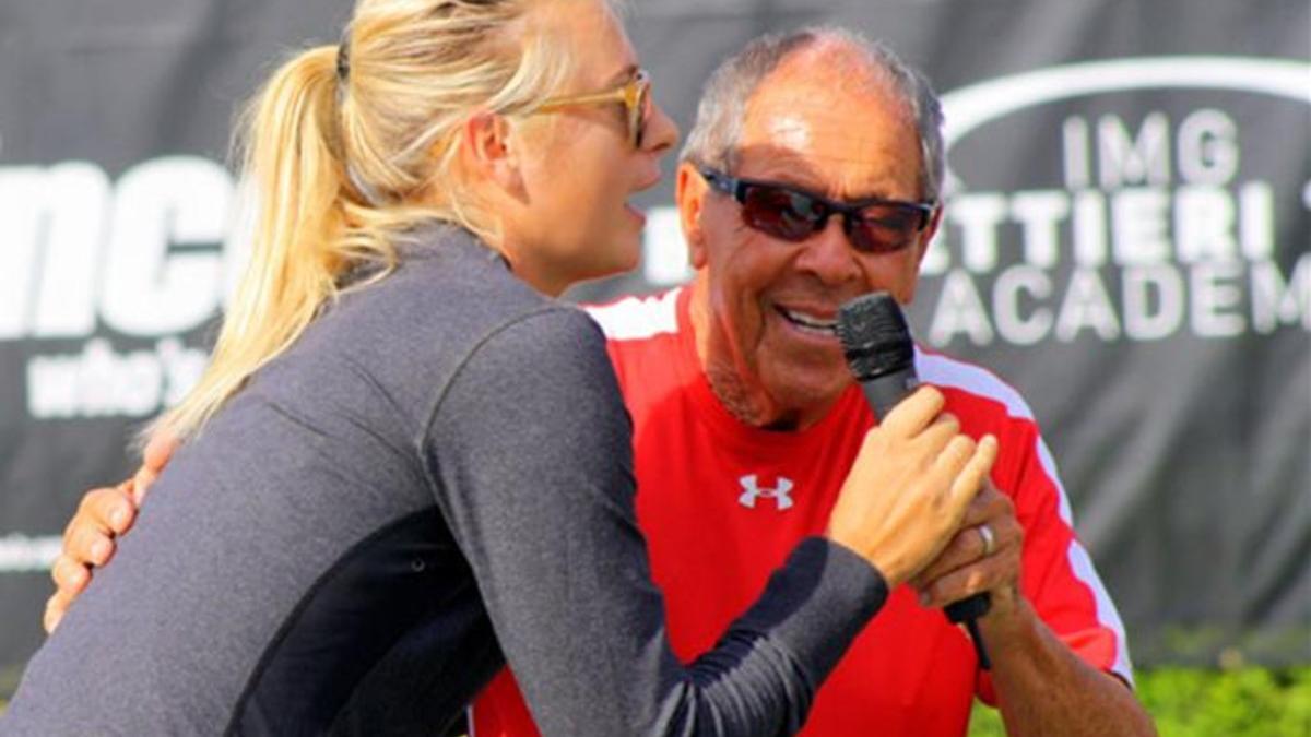 Bollettieri con su pupila Sharapova