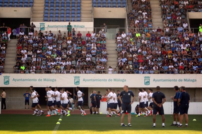 Entrenamiento de puertas abiertas del Málaga CF