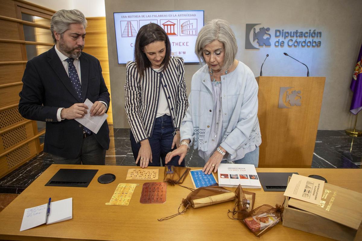 La Diputación presenta la segunda fase del proyecto ‘Una historia de las palabras en la Antigüedad’.