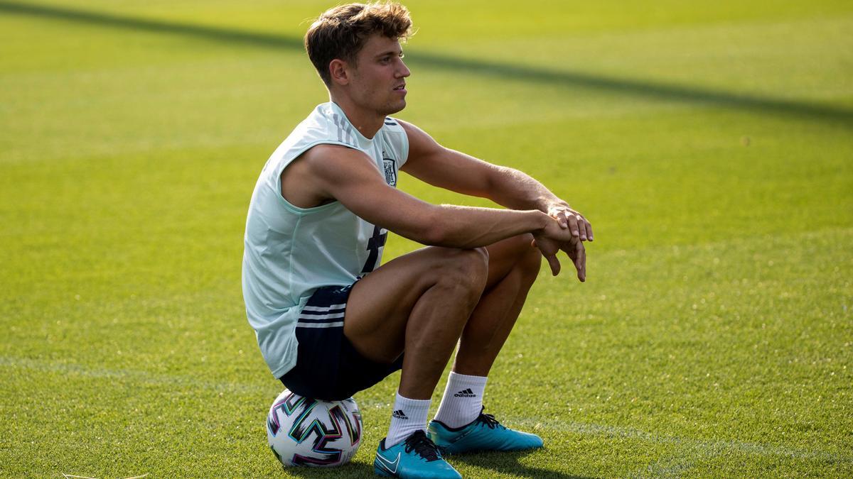 Marcos Llorente durante un entrenamiento