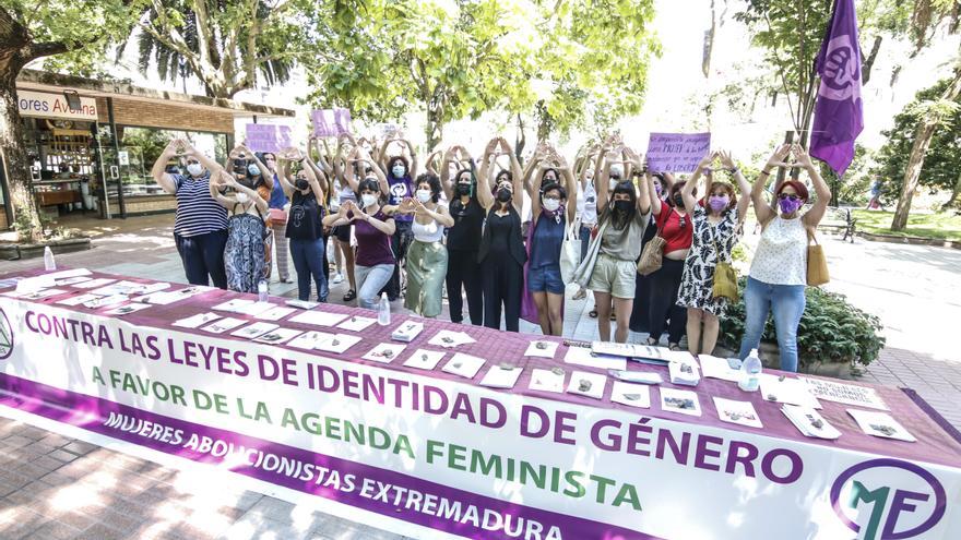 Protesta feminista en Cáceres