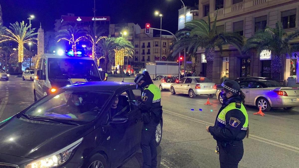 Alicante, vacía durante la Nochevieja del año Covid