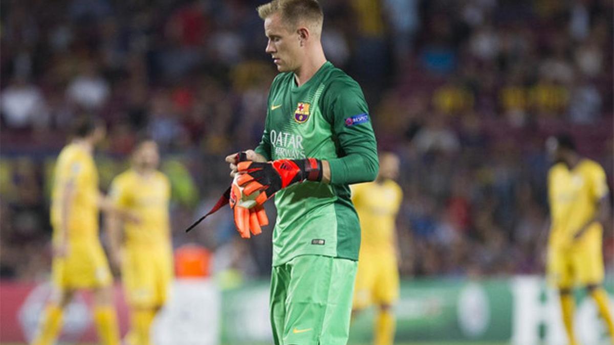 Ter Stegen debutó con la camiseta del Barça en partido oficial