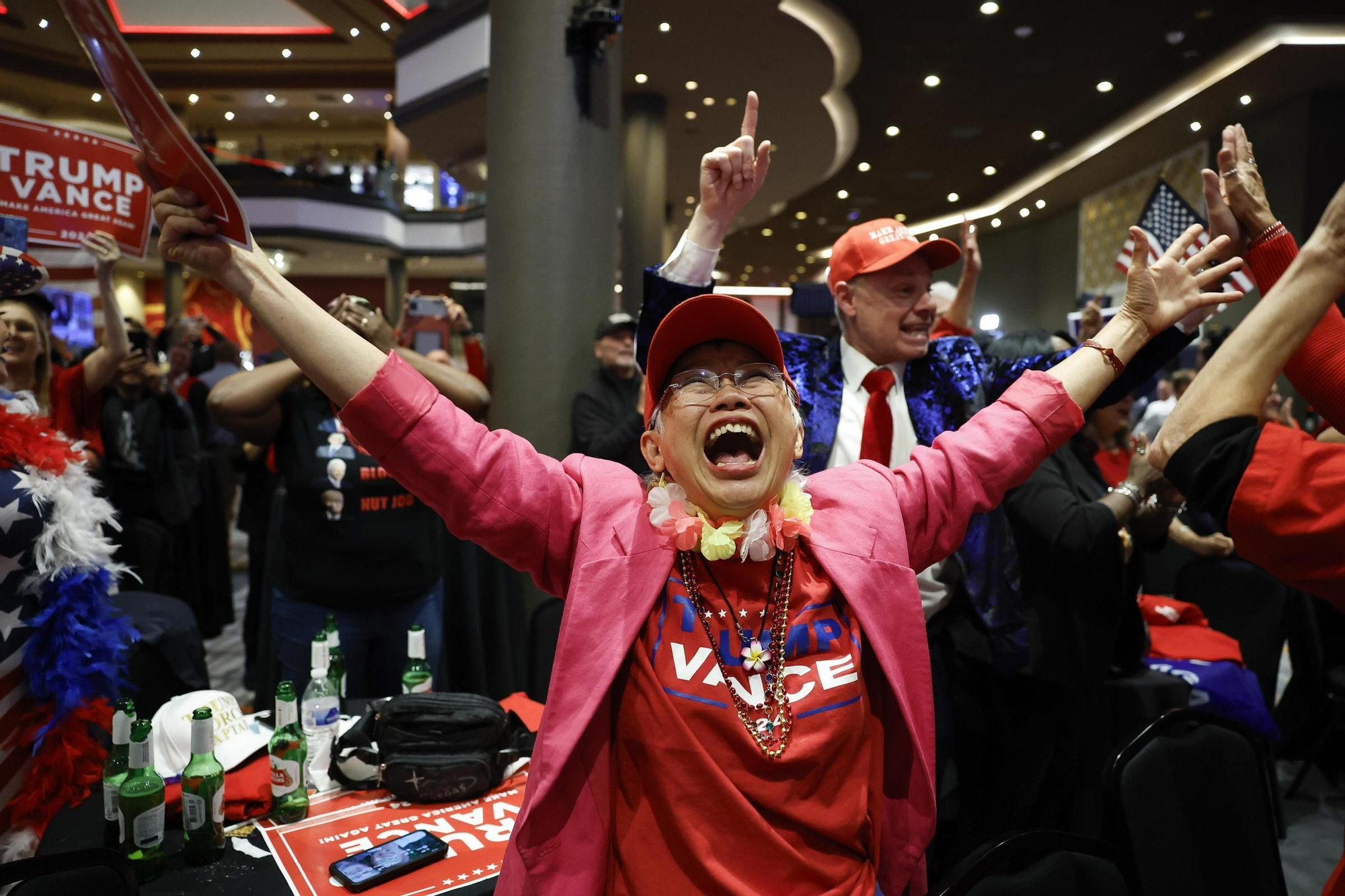 Imágenes | Donald Trump y sus seguidores celebran la victoria en las elecciones en EEUU