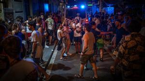 Ambiente festivo en el barrio de Gracia