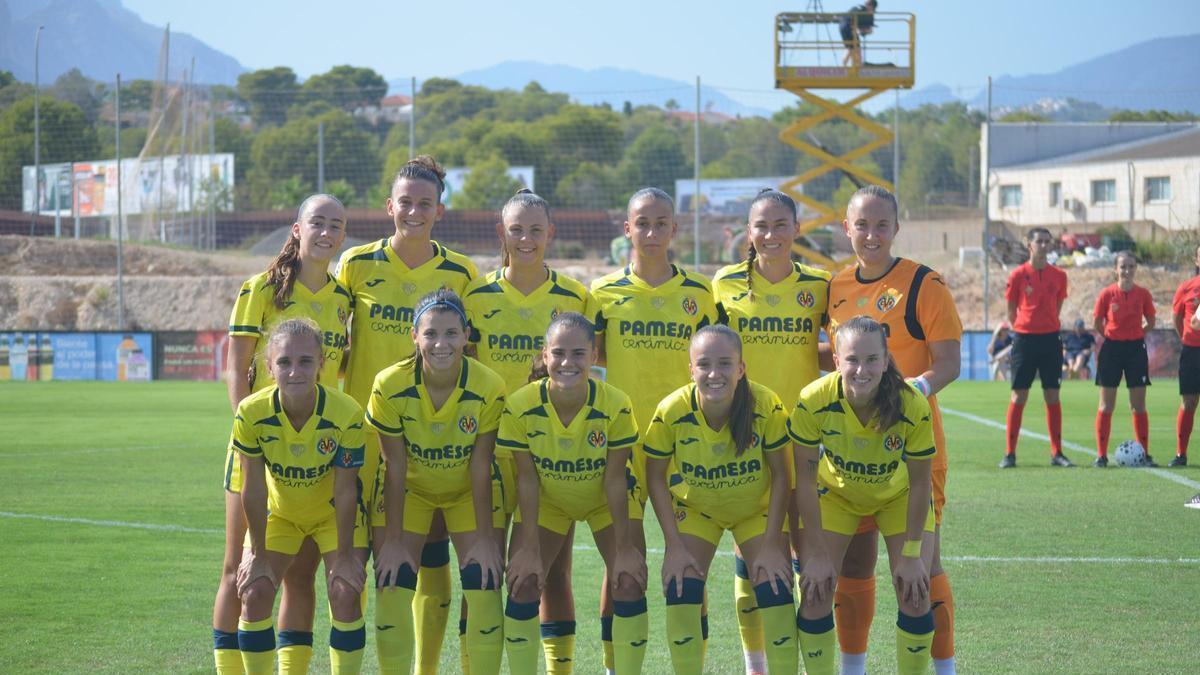 Once del Villarreal Femenino en el duelo ganado ante el Alhama Murcia.