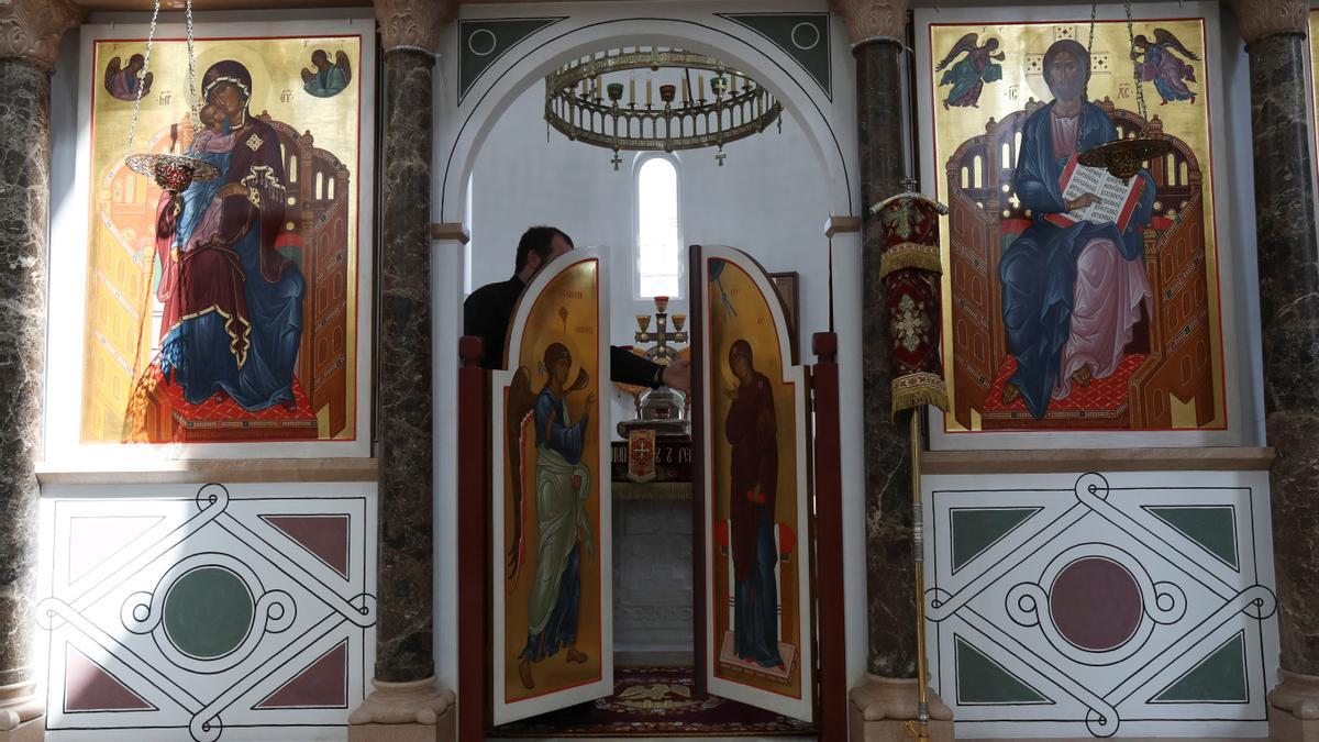 Iglesia ortodoxa reúne a rusos y ucranianos para celebrar la Pascua en España.