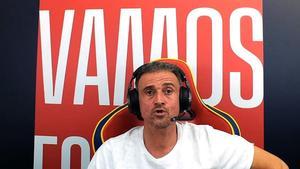 Luis Enrique, exseleccionador español, durante una de sus apariciones en ‘Twitch’.