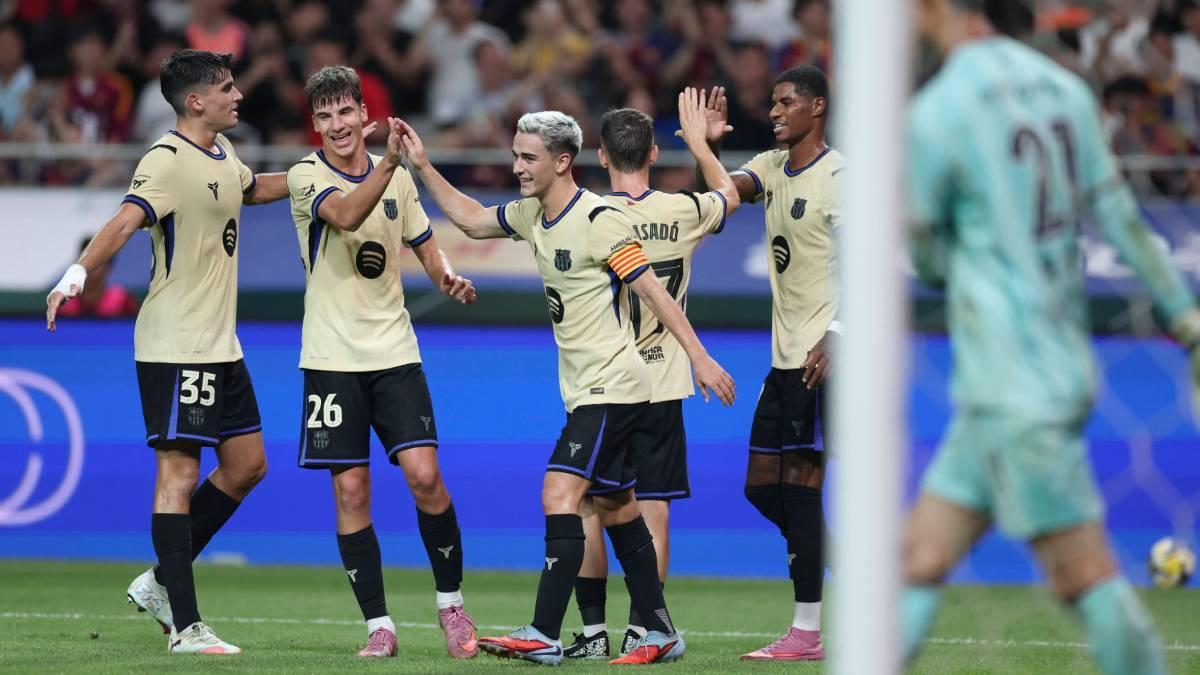 FC Barcelona - FC Seoul : El gol de Gavi