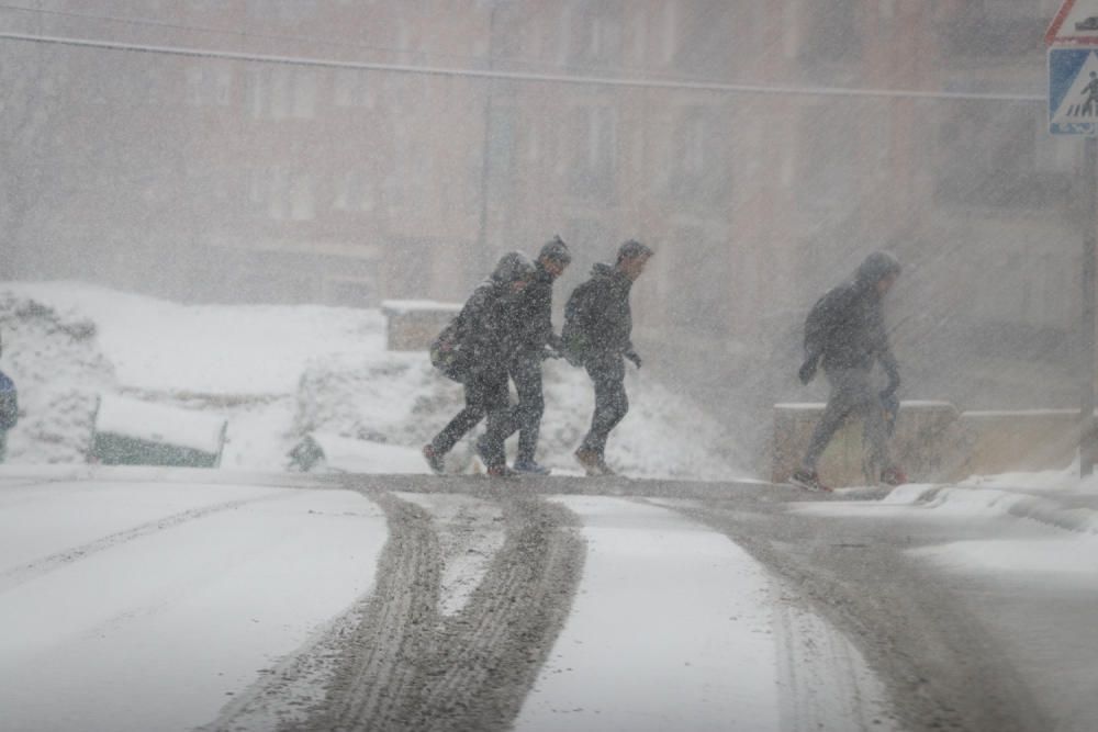 La nieve cubre la comarca de l'Alcoià