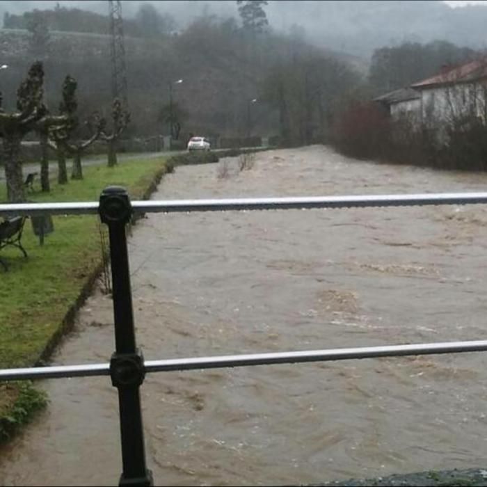 Las imágenes del temporal en Asturias