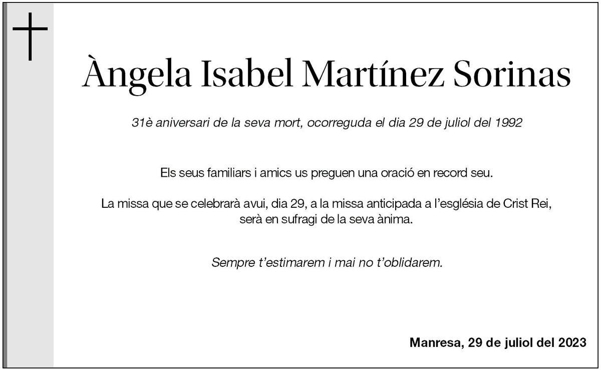 Àngela Isabel Martínez Sorinas