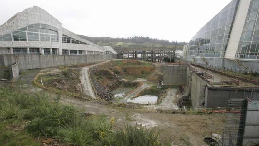 Espacio en el que se iban a construir los dos edificios pendientes en el Gaiás.  // Xoán Álvarez