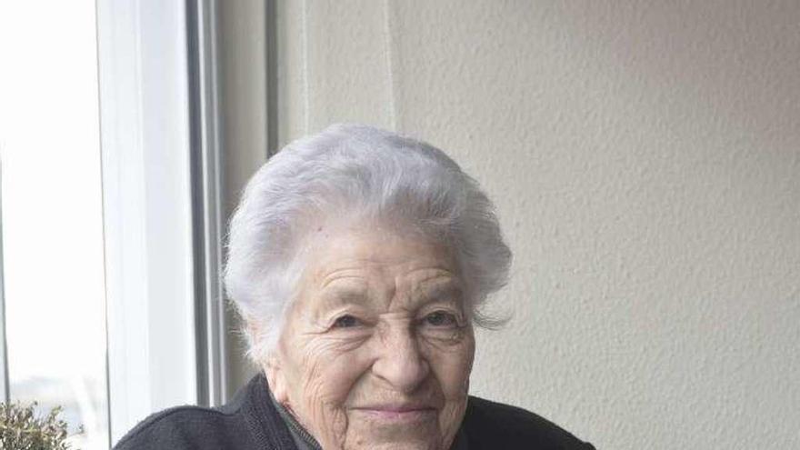 María del Carmen López Arjona, en su casa.