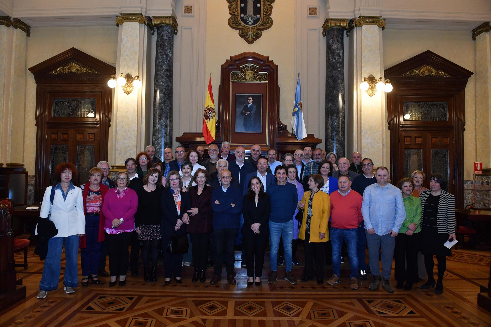 Homenaje a funcionarios jubilados del Ayuntamiento de A Coruña