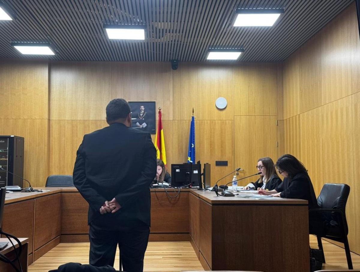 El acusado en el Penal 2 de Ourense.