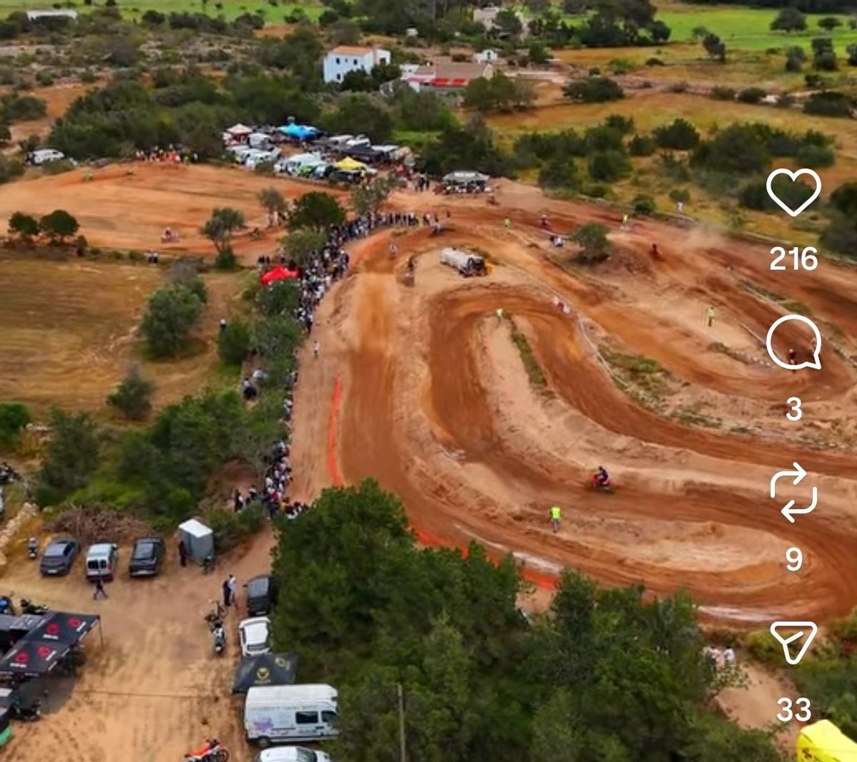 Imagen aérea del circuito el 26 de abril extraída del Instagram del club