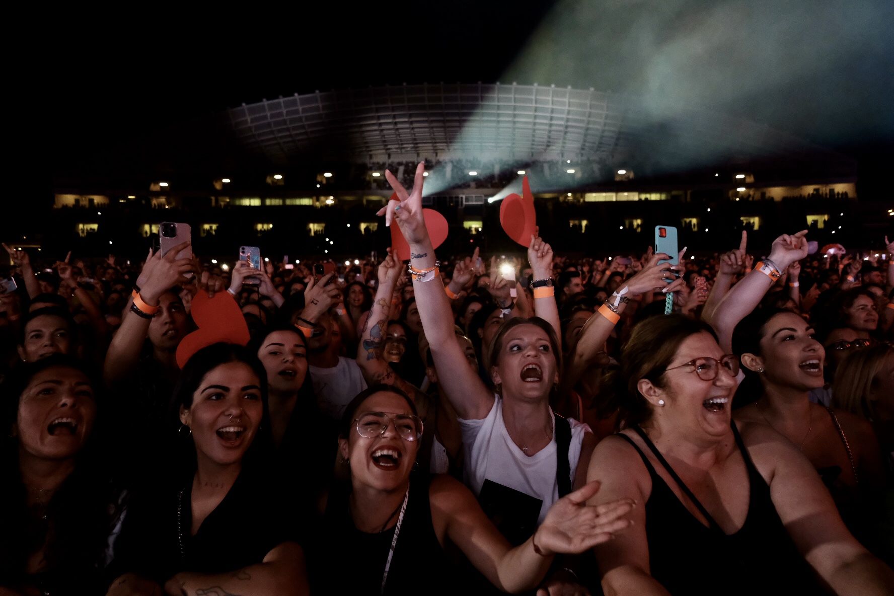 Concierto de Manu Carrasco en el estadio de Atletismo de Málaga