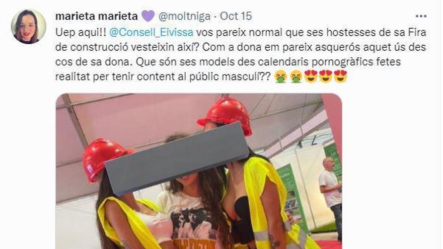 El PSOE de Ibiza denuncia en el IBDona el uso de mujeres «como reclamo sexual» en una feria