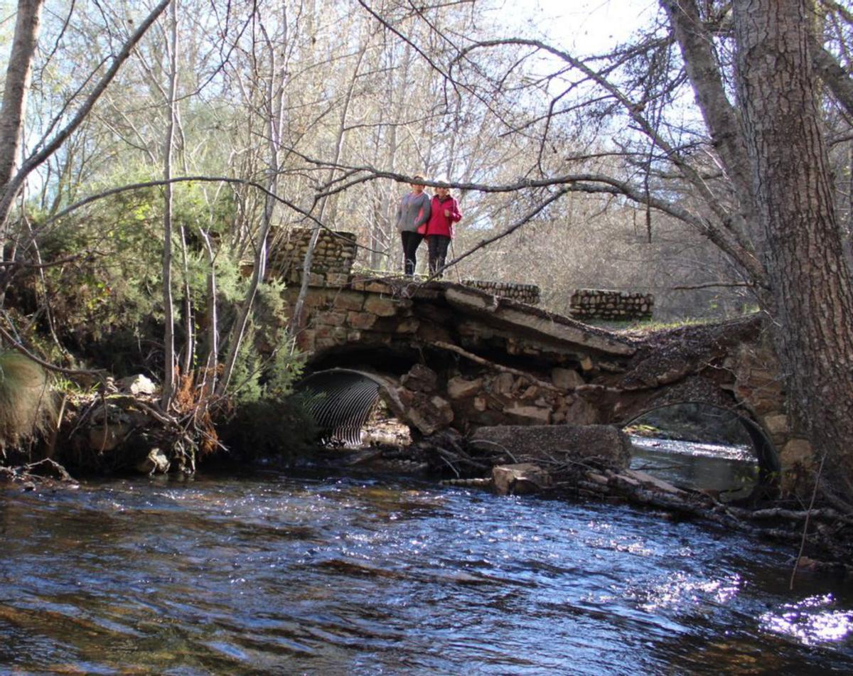 Villarejo de la Sierra reclama el arreglo del puente a Espadañedo