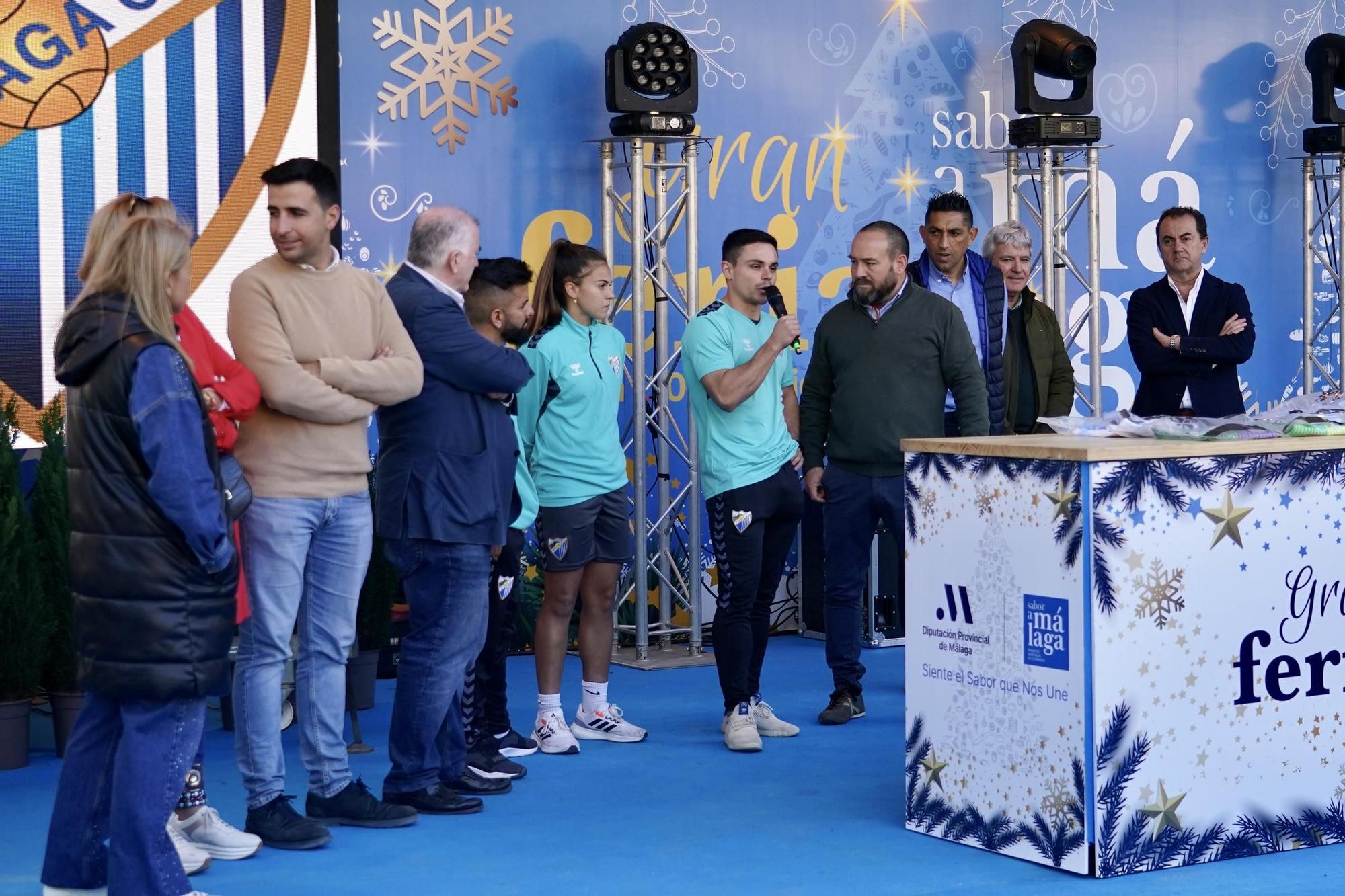 El Málaga CF visita la feria Sabor a Málaga