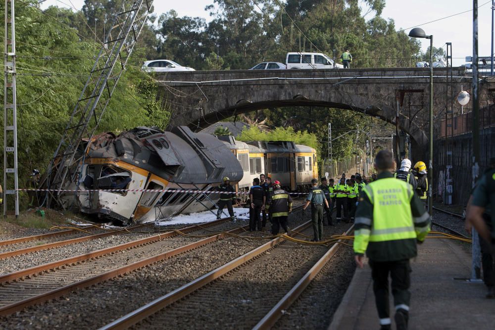 El tren Vigo-Oporto descarrila en O Porriño