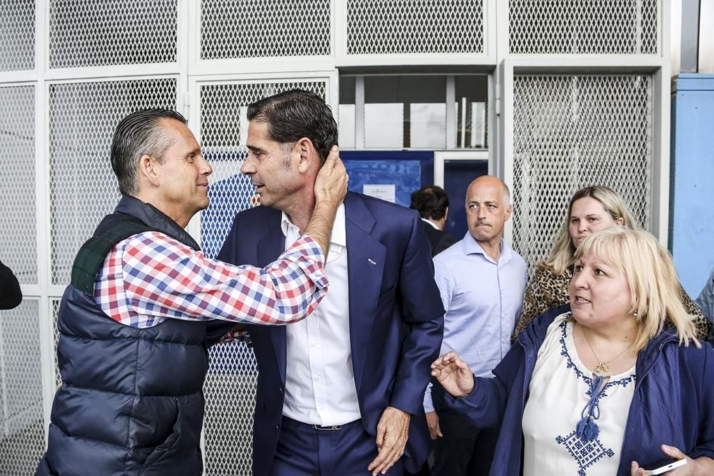 Presentación de Fernando Hierro como entrenador del Real Oviedo