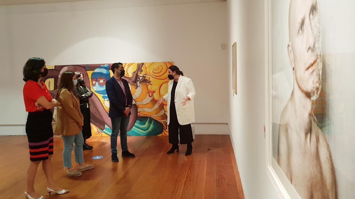 Inauguración de la exposición esta mañana