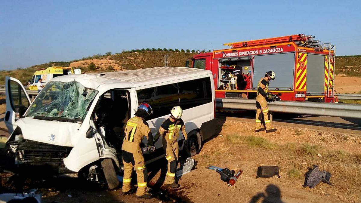 Un muerto y seis heridos en un accidente de tráfico en la A-23