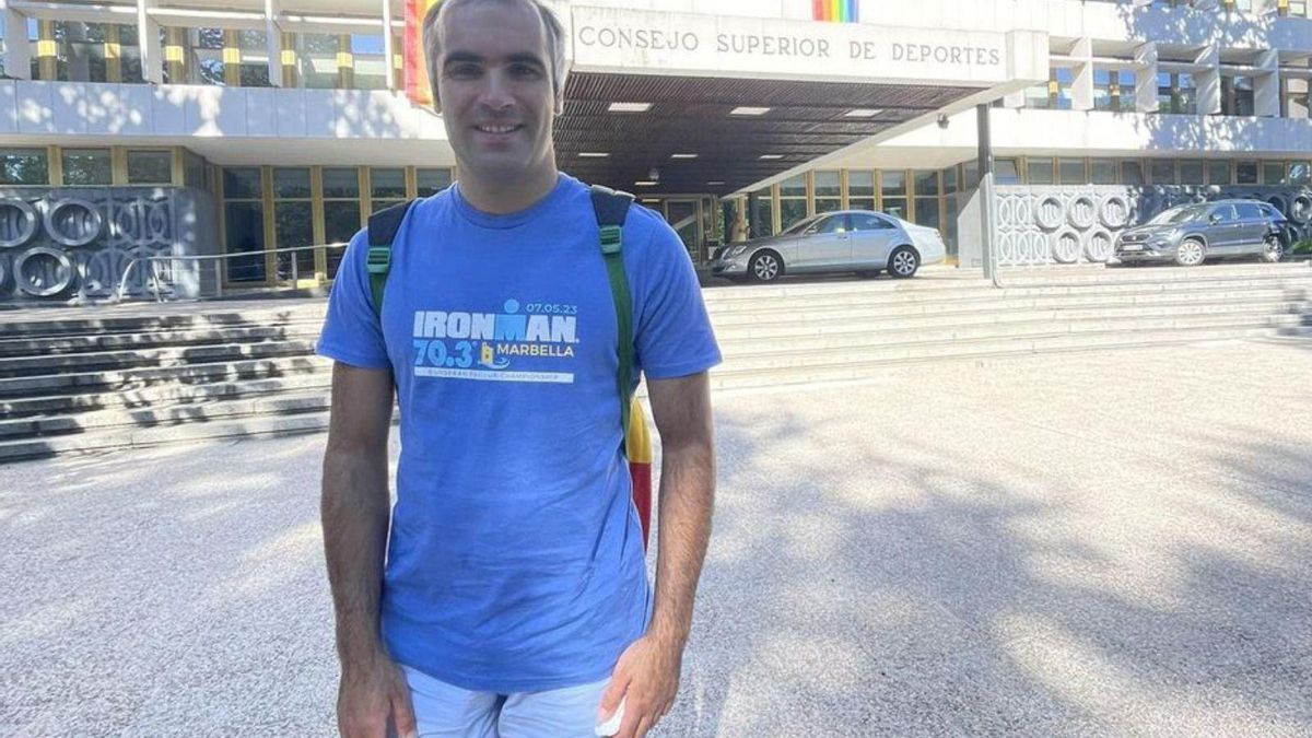 Jorge Otalecu, en una imagen de las redes sociales del deportista local.