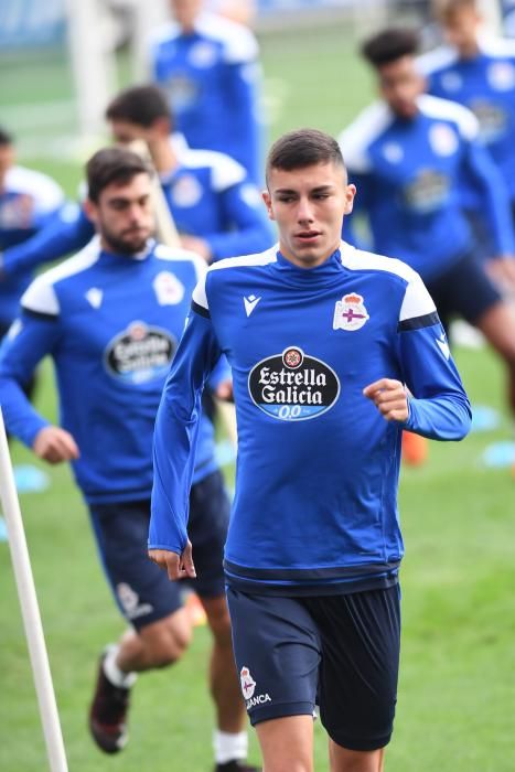 Sesión a puerta cerrada en Riazor