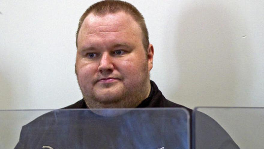 El alemán Kim Schmitz, fundador de la popular página de descargas MegaUpload.