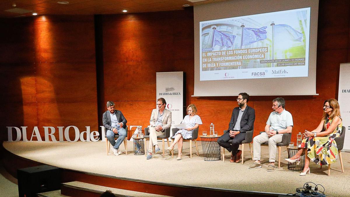 Bartomeu Escandell, Salvador Losa, la presentadora Susana Asenjo, Joan Carrió, Alfonso Rojo y Marta Guitián. | FOTOS: TONI ESCOBAR